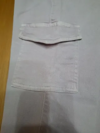 Pantalones Brownie flare cargo morados T.34