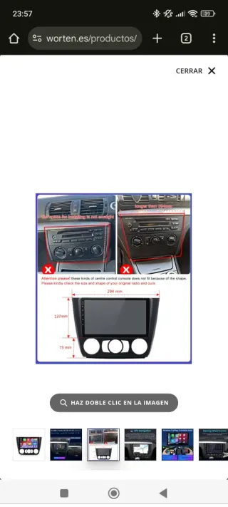 Radio Android 13 BMW Serie 1 E81-E88