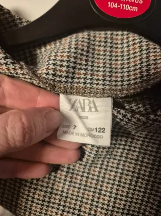 Vestido niña de cuadradritos