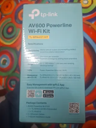 TP-Link Powerline Wi-Fi Extender AV600