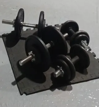 Juego de Mancuernas Ajustables acero