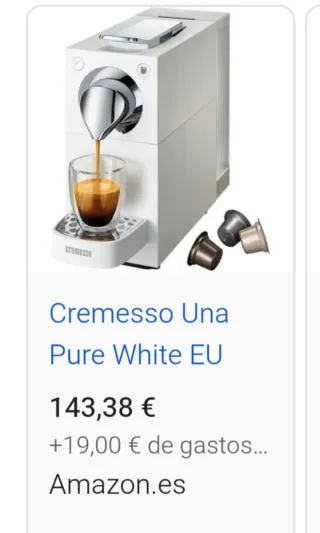 Cafetera Nespresso CREMESSA Nueva