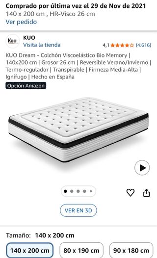 Cama Ikea Gris y colchón