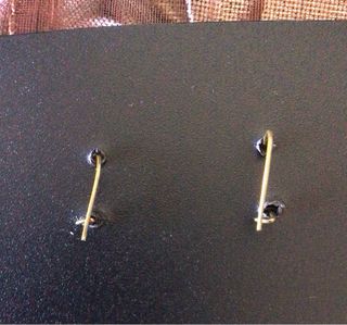 Pendientes cabujón negro