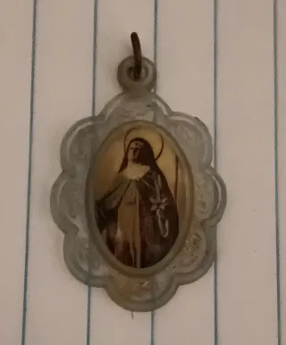 Medalla religiosa vintage