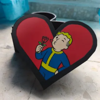 Caja regalo Fallout Corazón San Valentín