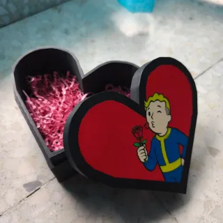 Caja regalo Fallout Corazón San Valentín