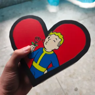 Caja regalo Fallout Corazón San Valentín