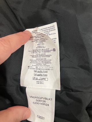 Chaqueta Vans acolchada larga hombre Talla L