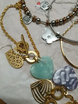 Set 16 gioielli S'AGAPO acciaio e cristalli