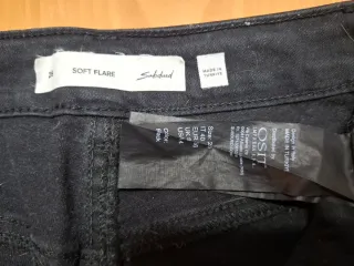 Tejano acampanado negro Subdued. Talla 36