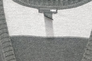 Vestido de punto H&M rayas Talla única