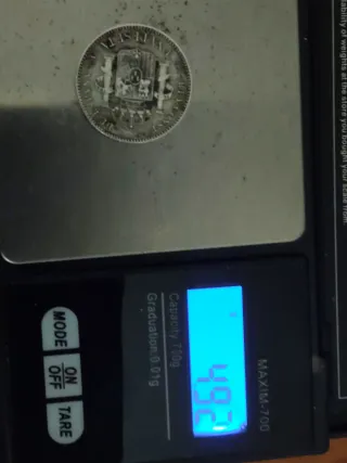 Moneda de Plata Antigua 1899