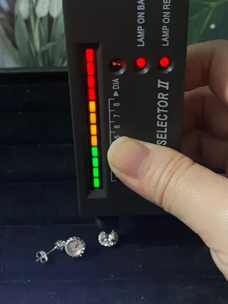 Pendientes Moissanita 1.0ct