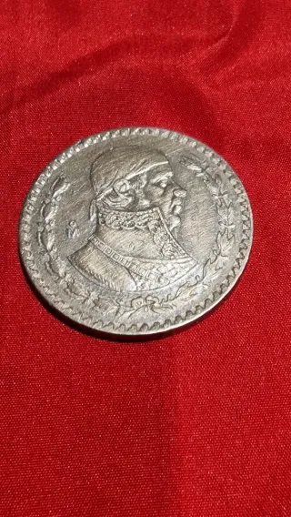 1 Peso Plata Mexicano 1958
