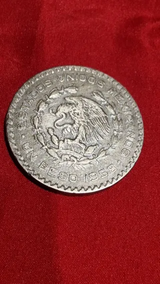 1 Peso Plata Mexicano 1958
