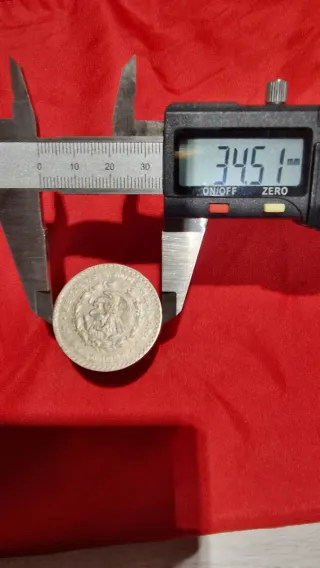 1 Peso Plata Mexicano 1958