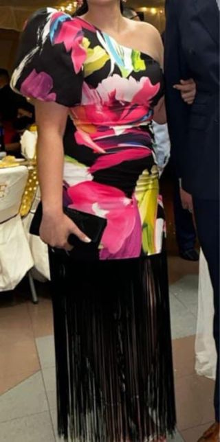 Vestido fiesta estampado floral