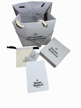 Collar Vivienne Westwood Orb Morado Plata