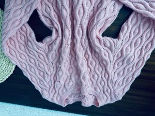 Jersey rosa tejido con ochos