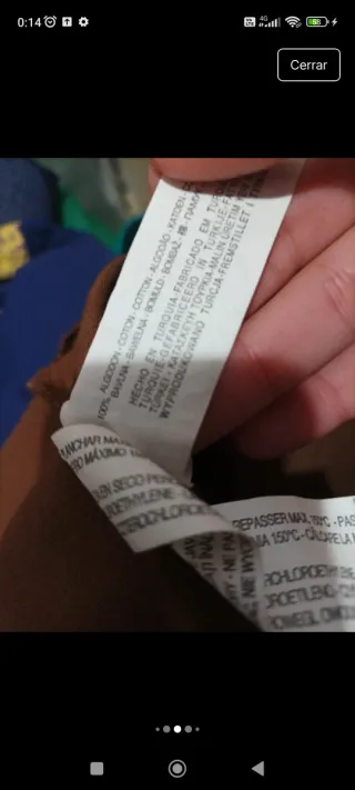 Falda marrón drapeada