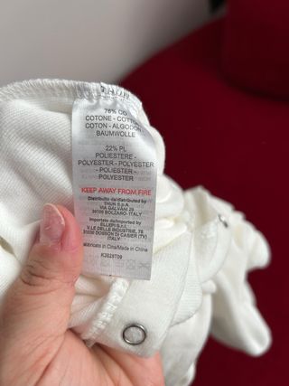 Pigiamone neonato ciniglia Thun