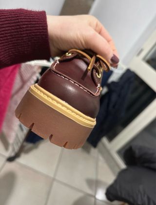 Timberland Scarpe Barca Marroni Nuove