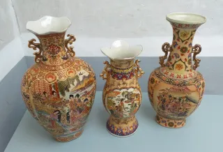 3 Vasi Cinesi in Porcellana