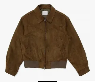 Chaqueta Bomber Antelina Marrón. NUEVA A ESTRENAR!