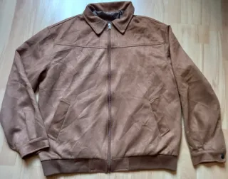 Chaqueta Bomber Antelina Marrón. NUEVA A ESTRENAR!