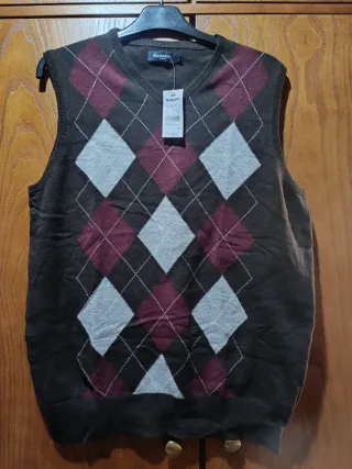 Pullover Barreds, lã e poliamida, tamanho L