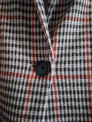 Abrigo cuadros Stradivarius