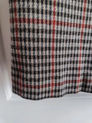 Abrigo cuadros Stradivarius