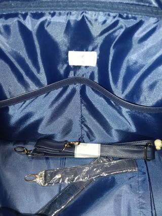 Bolso Maternidad Mayoral Blanco y Azul Marino