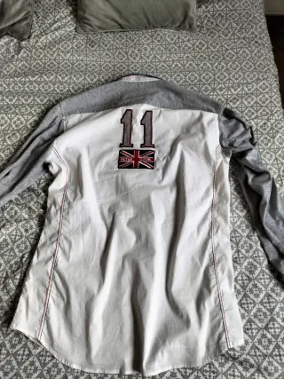 Camisa Peter Goole Blanca y Gris