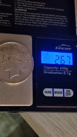 Dólar de Plata Americano 1922