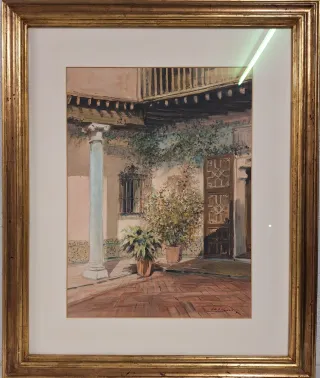 Estrada Vilarrassa - Acuarela - Patio Interior