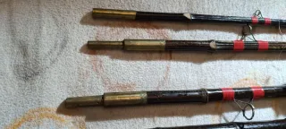 Caña de pesca artesanal 4M + carrete Mechel 440