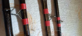 Caña de pesca artesanal 4M + carrete Mechel 440