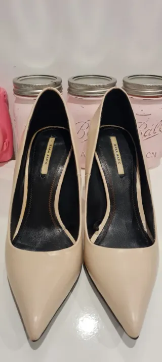 Zapatos Zara Talla 35 Beige