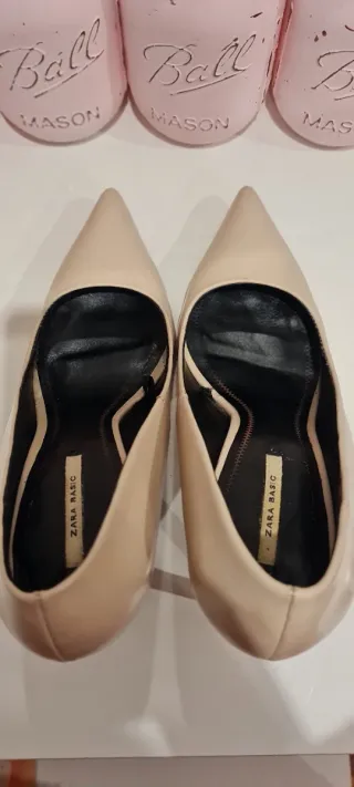 Zapatos Zara Talla 35 Beige