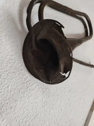 Trompeta antigua de latón