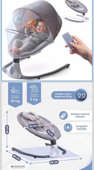 Mecedora eléctrica para bebé Mobiclinic