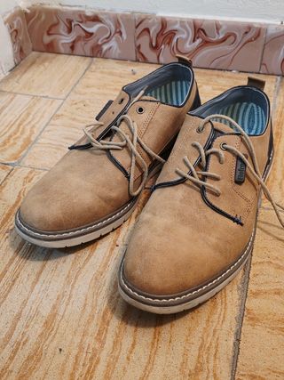 Zapatos urbanos hombre beige/marrón