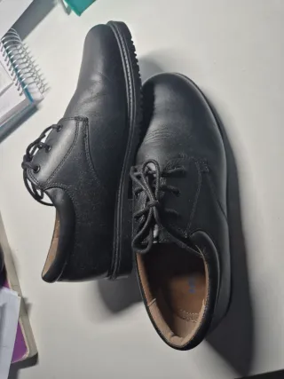 Zapatos negros cordones talla 39