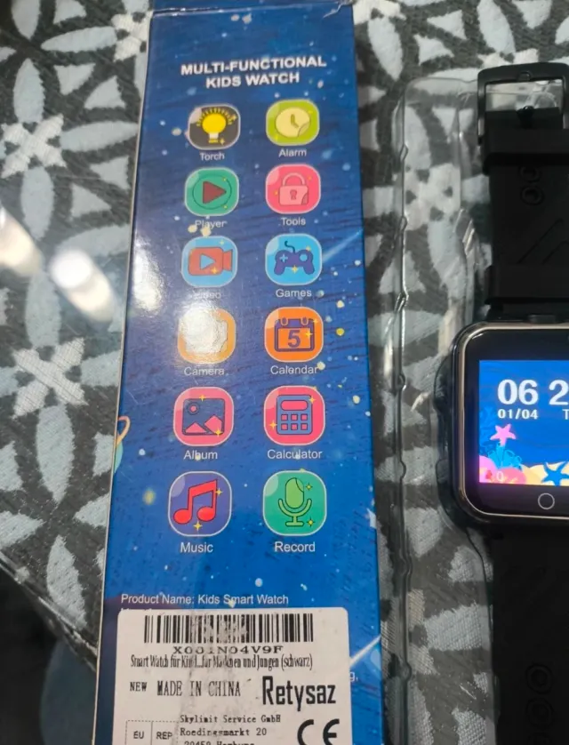 Smartwatch Infantil Retysaz Negro Nuevo