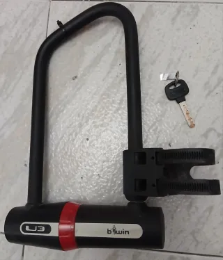 Candado U-Lock Btwin para Bicicleta