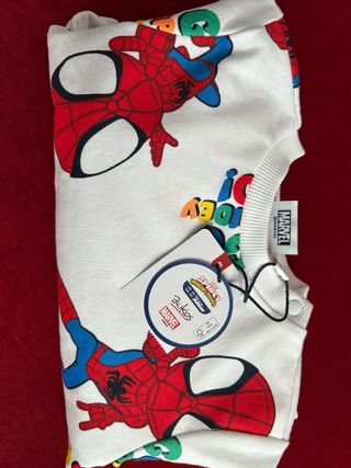 Tuta neonato Marvel Spidey and Friends felpata