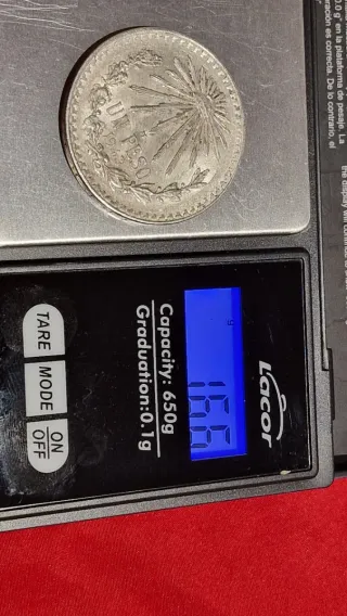 Moneda 1 Peso Mexicano Plata 1943