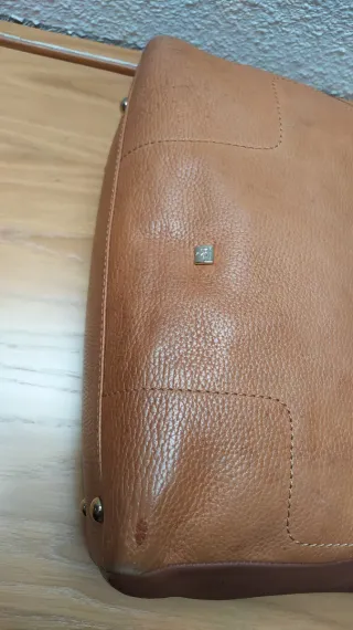 Bolso Purificación García Marrón Piel